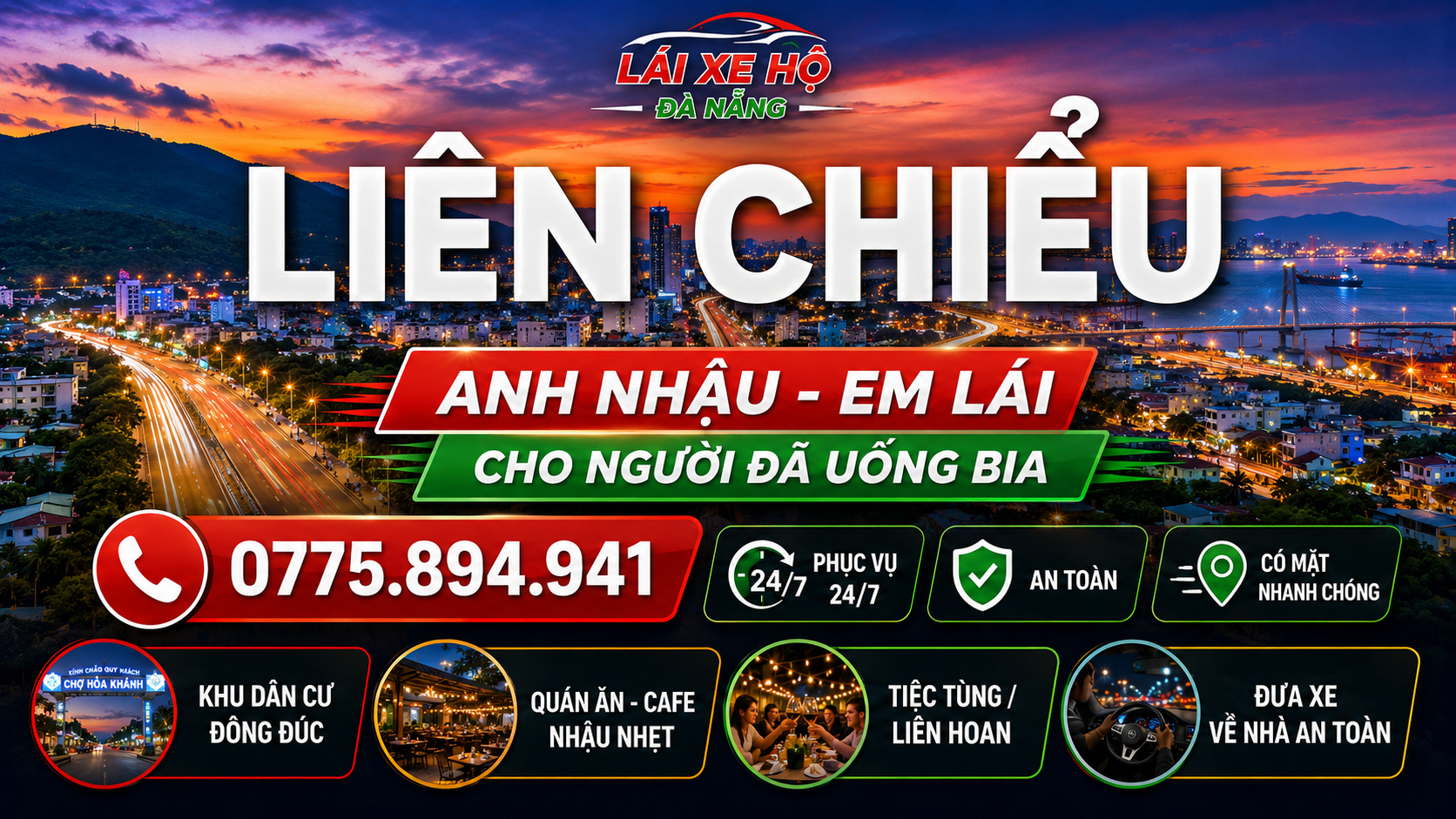 Lái xe hộ Liên Chiểu Đà Nẵng