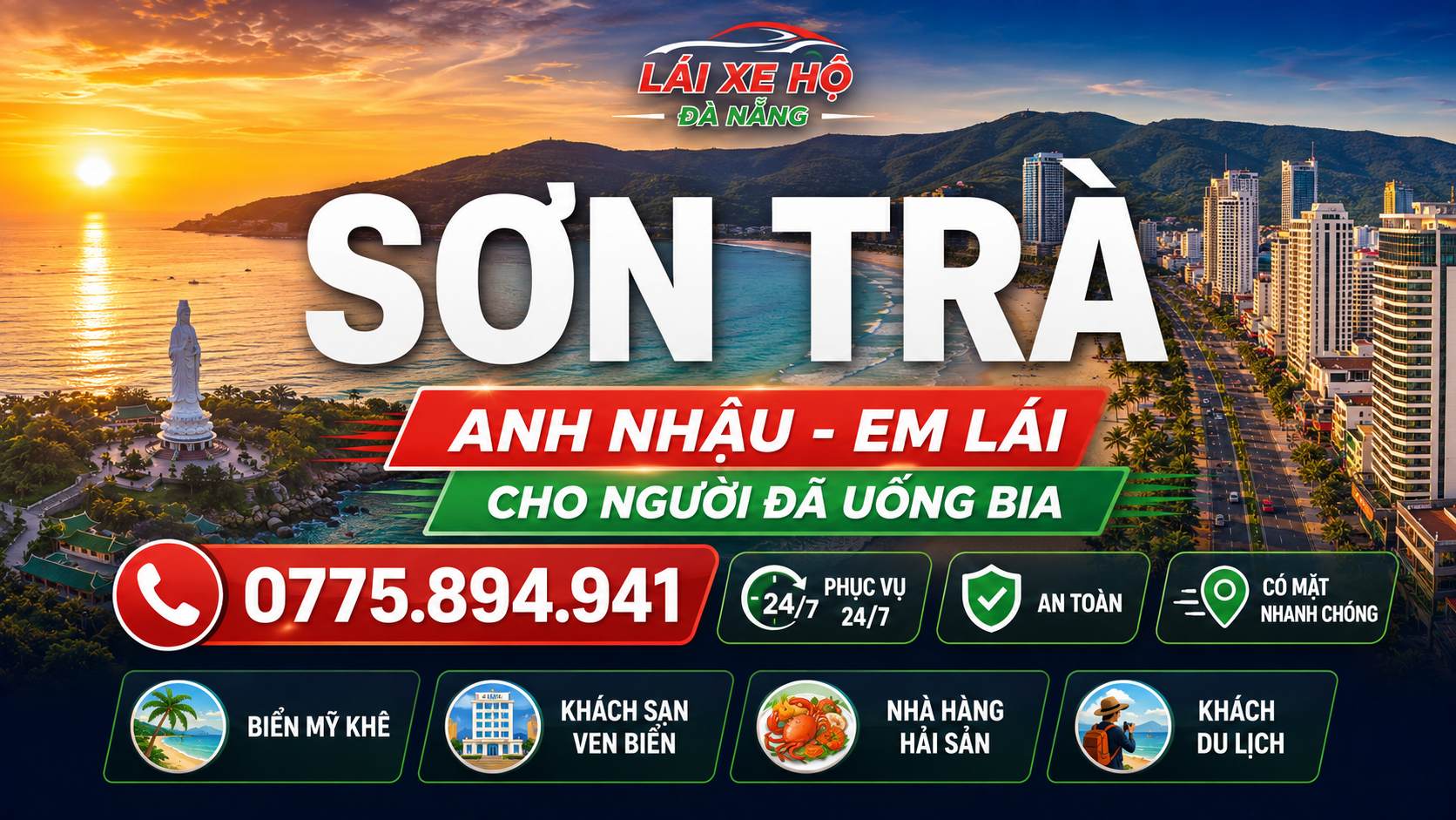 Lái xe hộ Sơn Trà Đà Nẵng